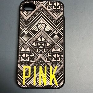 PINK Tribal Print iPhone 4 Rubber Case
